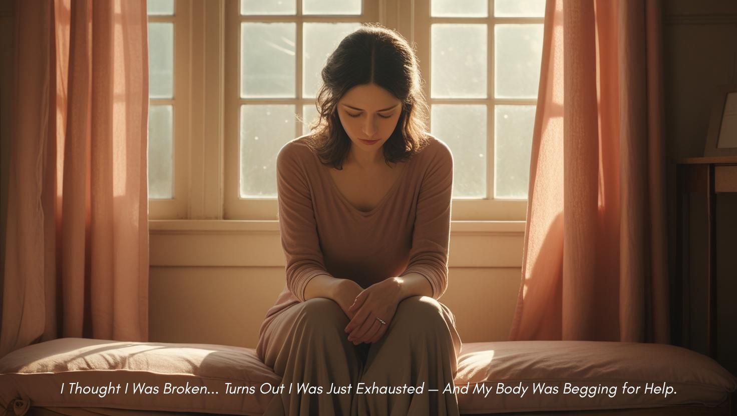 Woman resting gently