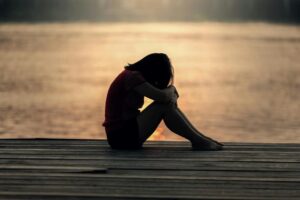 Woman experiencing anxiety